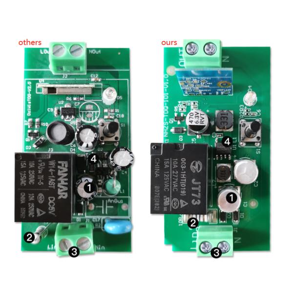 16A Tuya Smart Switch Energy Monitor Function Wifi Module Relay Interruptor inteligente Wall Light Switch APP Remote Con