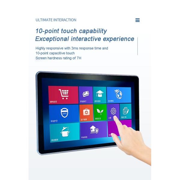 Square Mounted Industrial Computer Panel PC 12.1 Inch LCD Capacitive TouchScreen LCD Display Supports Android Google Play System HMI Vehicle