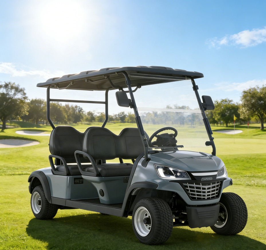 Quality All-Terrain Tire LED Headlights 4 Seats 72V 105Ah Lithium Battery with Passenger Seat Handle USB Charging Port for sale