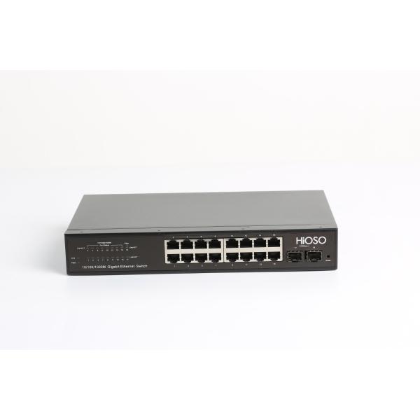8K MAC Learning CCC Certified AC110V Ethernet Access Switch 18 Ports