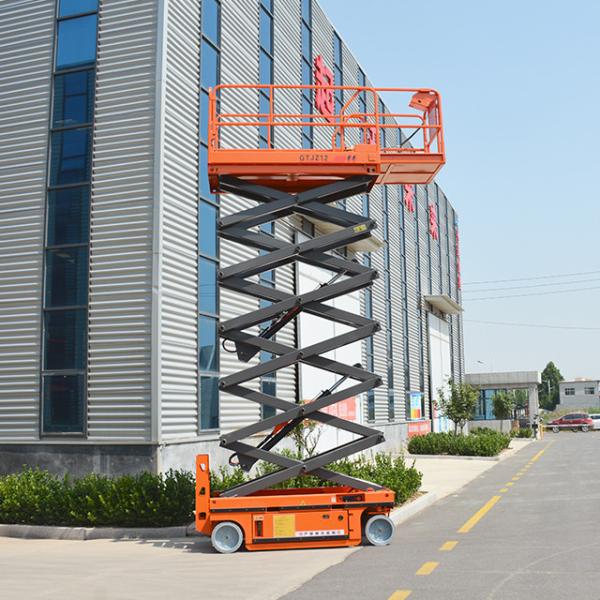 Self Propelled Single Man Lift 25% Grade Ability Powered Foldable Guardrail