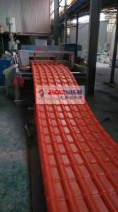 China PVC Plastic Glazed Tile Roof Roll Forming Machine for Customized Plastic Colorful Roofing on sale