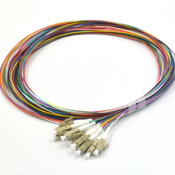 OM1 OM2 Multimode Fiber Pigtail Color Coded Bunch Ribbon Fan Out Customized Length