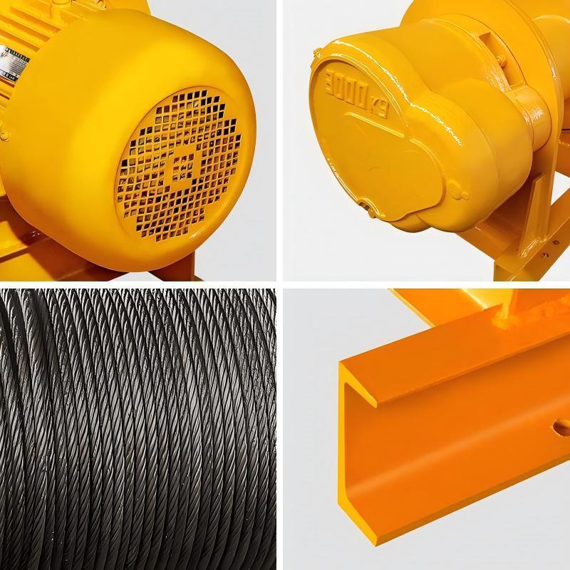 Explosion Proof Wire Rope Electric Winch Variable Frequency Wireless Remote Control Winch High Speed