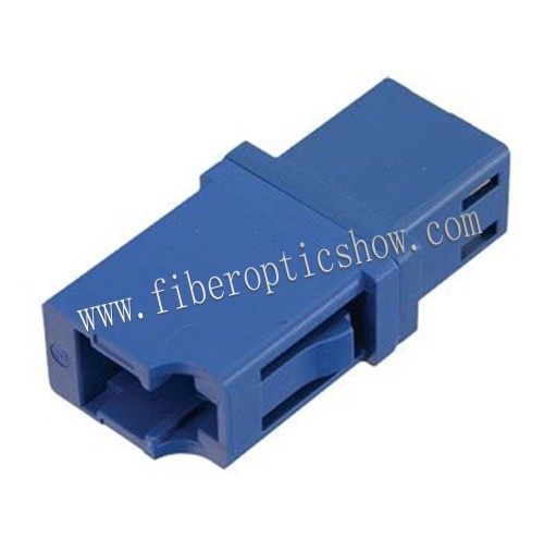 LC Snap in Simplex Singlemode Fiber Optic Adapter With Phosphor Bronze Sleeve
