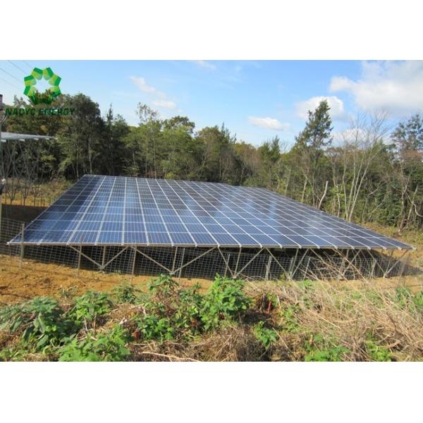 Quick Installation Ground Solar Racking Systems Solar Mounting System Anodized Finishing