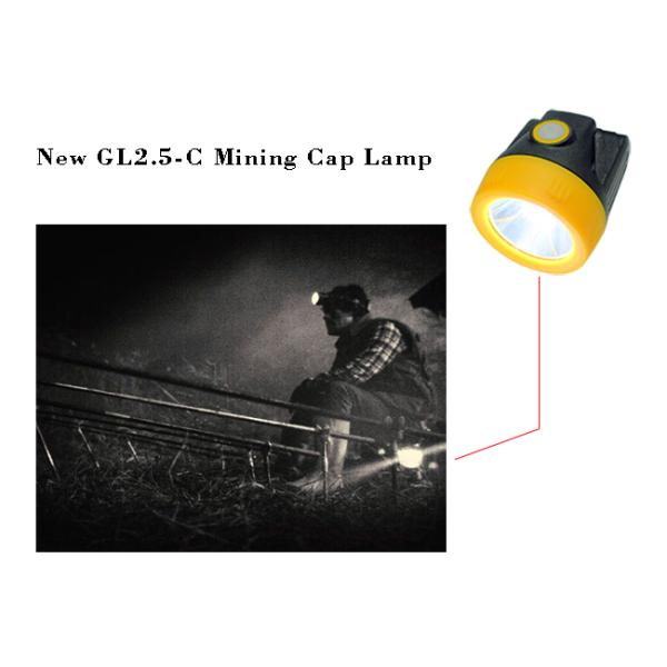 ABS Light Weight LED Mining Light , Professional Miner Cap Lamp with 6000Lux