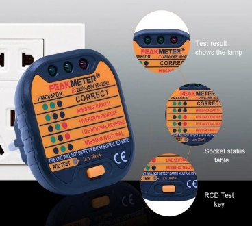 High Quality UK/EU-/US Electrical Socket Tester With LED Indicator Outlet Tester for Grounding