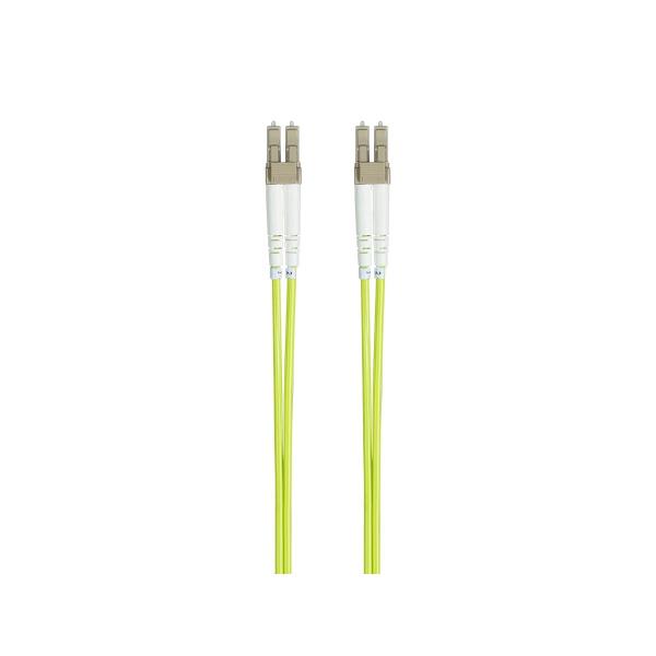 OM5 100 Gigabit Multimode Duplex Fiber Optic Patch Cord with PVC/LSZH Material and Customizable Length