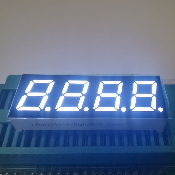 Ultra bright white 4 Digit 7 Segment LED Display 0.39inch Common Anode for instrument panel