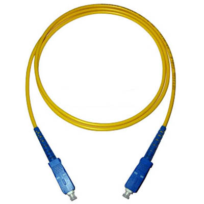 SC / UPC Singlemode Duplex Fiber Optic Patch Cord with G657A Fiber