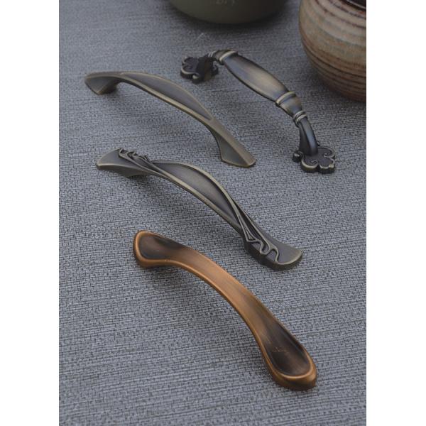 Furniture Hardware Pull Handles , Decorative Kitchen Cabinet Hardware Pulls Black White Color