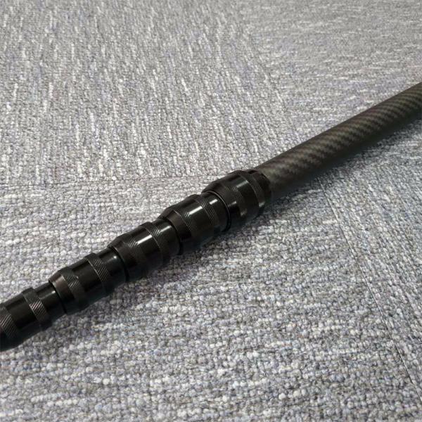 Quick Clamp Extendable Telescoping Carbon Fiber Tubes Roll Wrapped