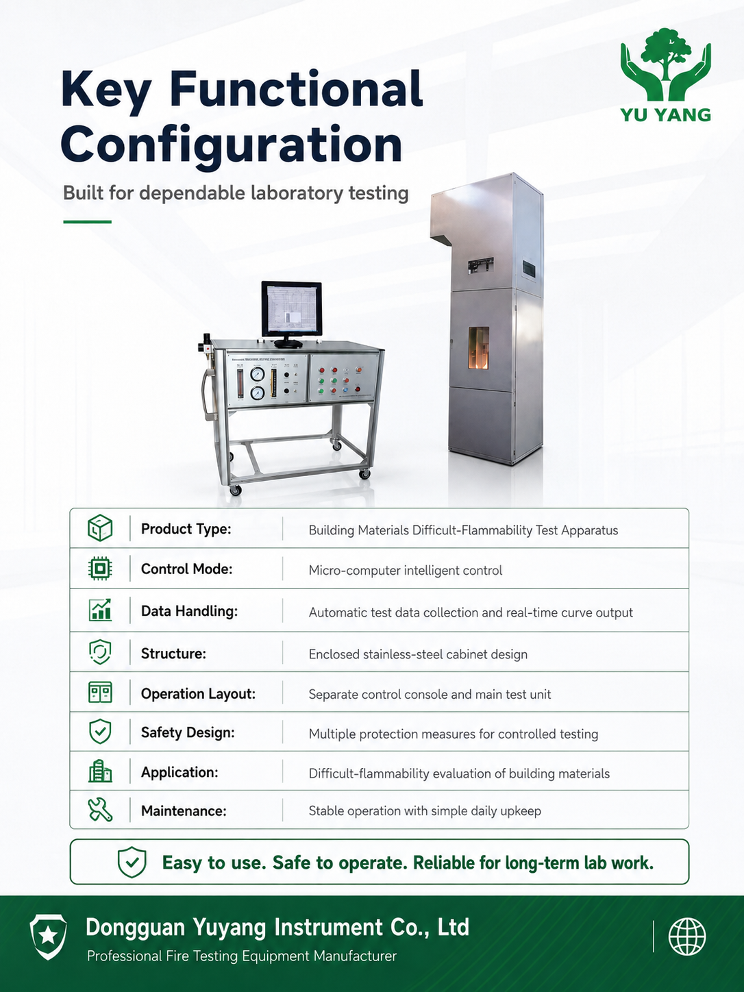 YYF036 Building Materials Difficult-flammability Test Apparatus