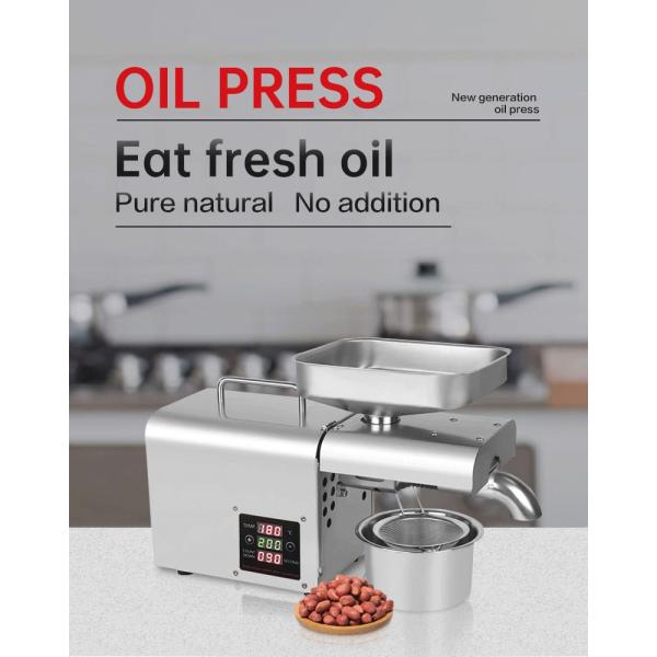 450*180*310mm Mini Groundnuts Oil Extraction Machine Cold Press Expeller for Indian Households