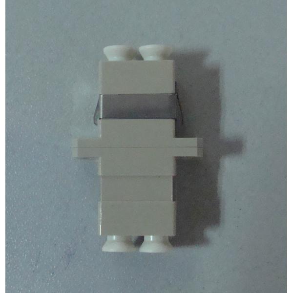 SC Type LC / PC MM Duplex Beige Optical Fiber Adapter For Data Transmission