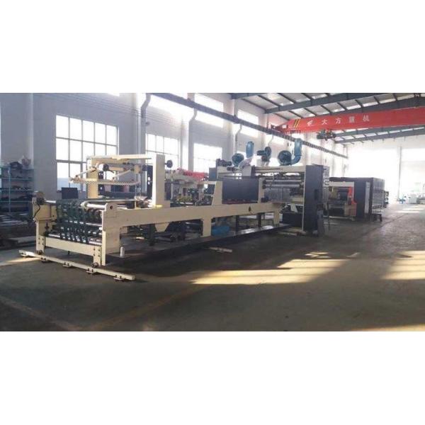 Fast Corrugated Box Printing Machine , Glue Flexo Printer Slotter Die Cutter