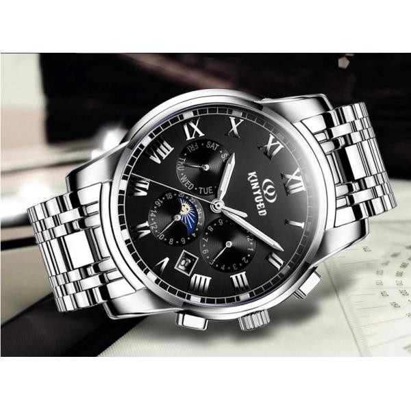 Luminous Mens Mechanical Watches Multi Functional Customized Design