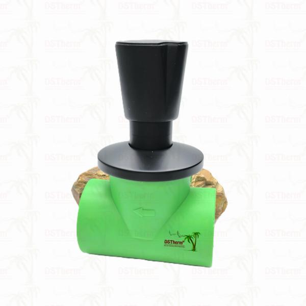 Ppr Black Plated Stop Valve Brass Valve Core Electrophoretic Black Coating Customized Size