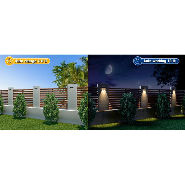 3 Mode Solar LED Wall Light 5V / 3W Garden Wall Light IP44 High Efficiency