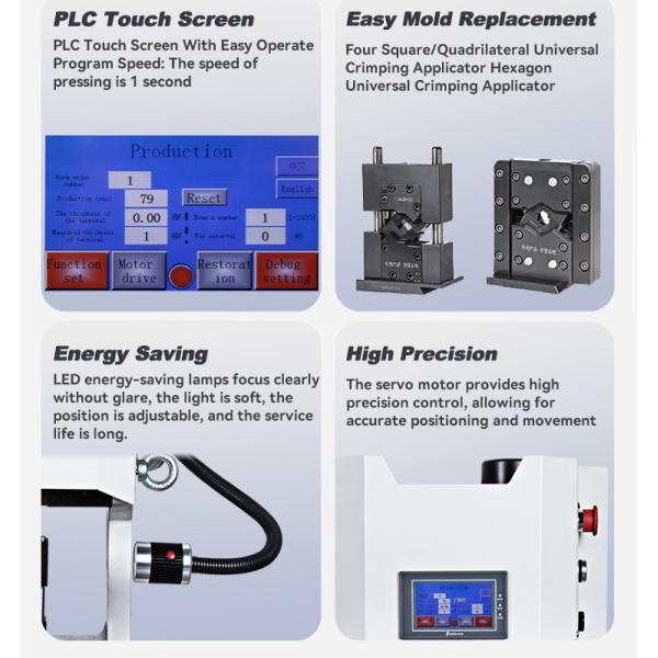 Cable Lug Terminal Crimping Crimp Machine Semi Auto Servo Wire Ring Terminal Tool