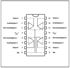 LM246N amplifier ic chip Integrated Circuit Chip PROGRAMMABLE QUAD BIPOLAR OPERATIONAL AMPLIFIERS