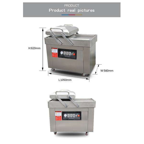 DZ-500 2SB Semi Automatic Double Chamber Vacuum Packing Machine for Textiles Industry