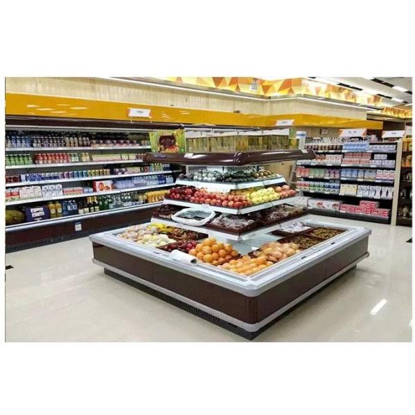 Night Curtain Multideck Open Chiller With Microcomputer Digital Temperature Controller