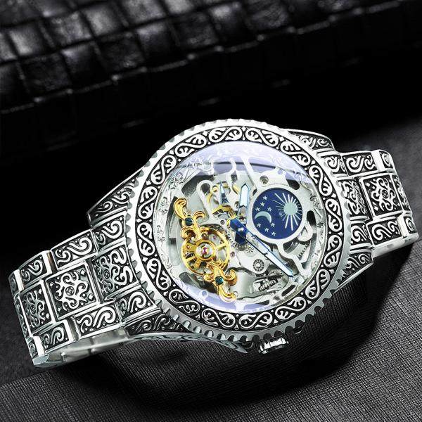 Automatic Watch for Men Mechanical Skeleton 6
