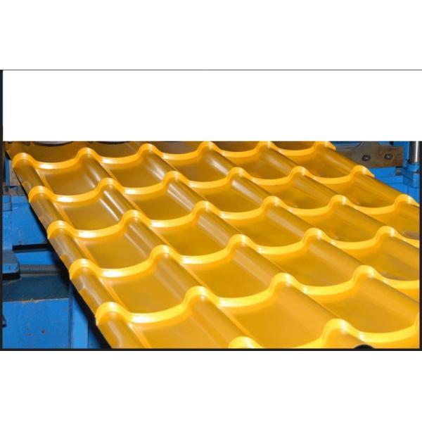 Hydraulic Cutting Glazed Tile Roof Roll Forming Machine High Efficient