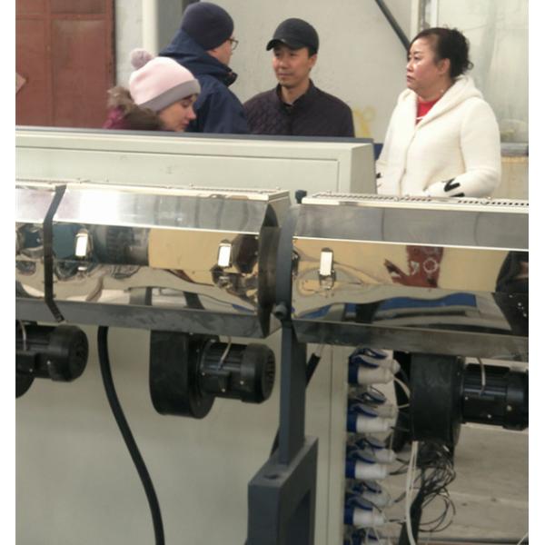 CE ISO9001 WPC Foam Board Machine / Three Layer WPC Construction Template Production Line
