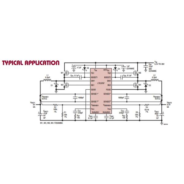 LTC3707EGN High Effi ciency,2-Phase Synchronous Step-Down Switching Regulator