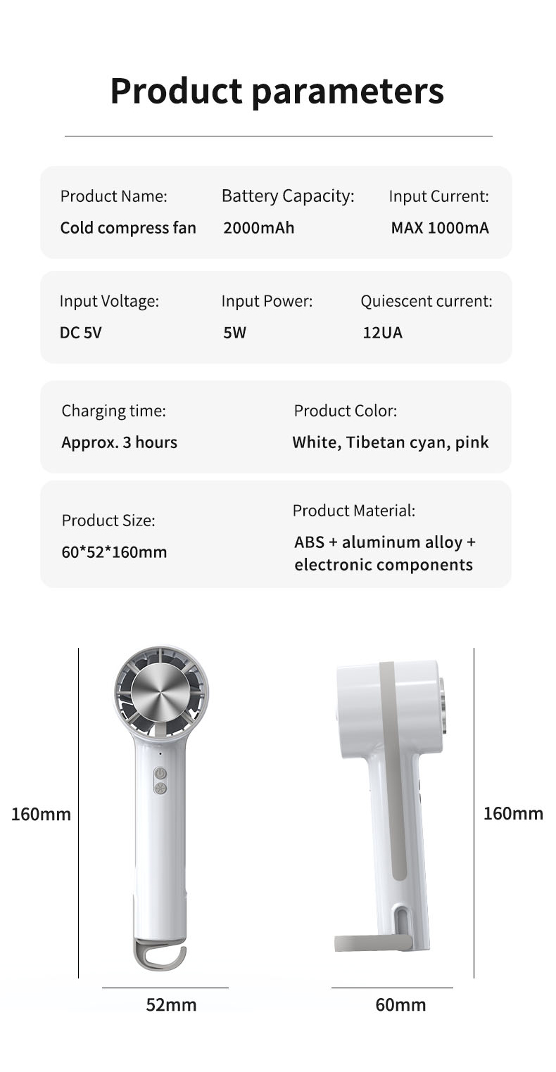 Custom Velocity Air Cooling Small Portable Batter Mini USB Rechargeable High Wind Speed Handheld Fan