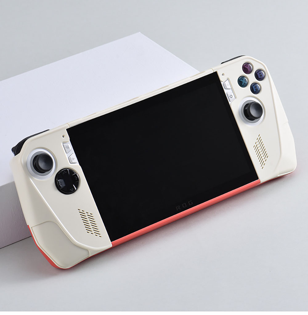 Laudtec YXJ02 All-Inclusive 360 Protective Case for Asus Rog Ally Split Hard Cover Cowhide Handle Game Console Shell Skin