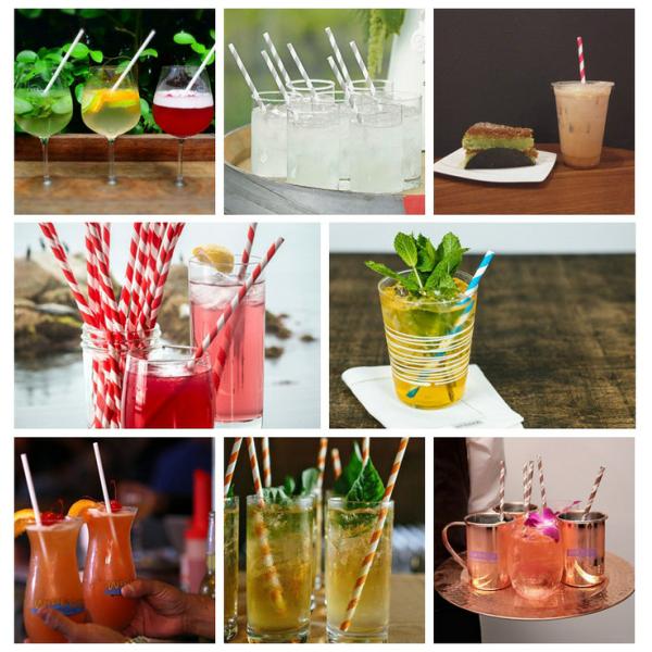 Custom Printed Colors Drinking Straw Paper For Coffee Straws