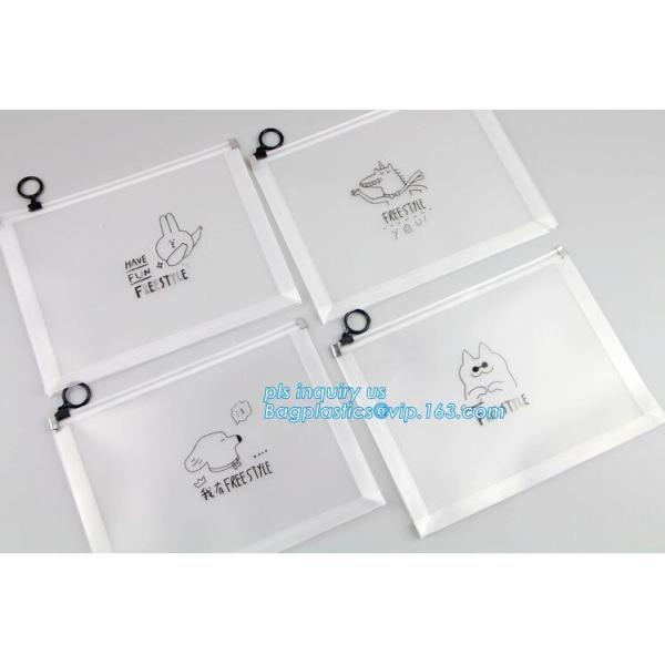 100% Biodegradable eco-friendly Zip lockk slider plastic transparent clear EVA bag, stationery package slider bag with cus