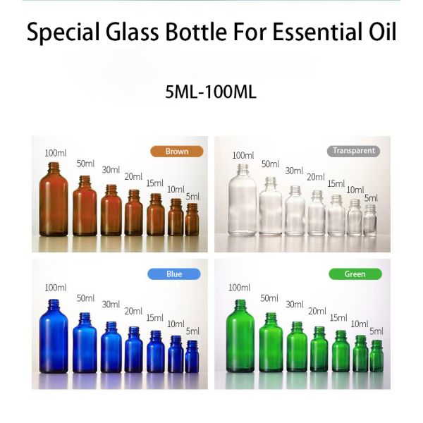 Borosilicate Glass Light-Blocking Dropper Bottle with Precision Dropper for Essential Oils