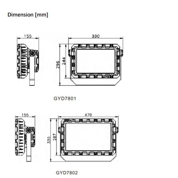 Factory Supply High Voltage Explosion Proof LED Floodlights IP66 Waterproof Outdoor ATEX Certified