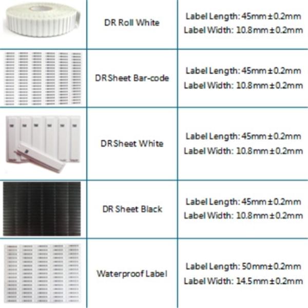 QIDA Anti Theft Label For Valuables With Barcode And Blank Variety Dimension Mini Delta Tag