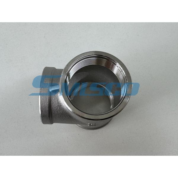 316 Stainless Steel Reducing Tee NPT Class 150 Threaded Casting Fitting