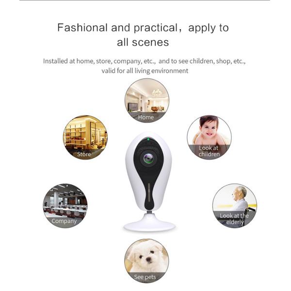 Wireless WIFI 180 Degree Panoramic IP Camera Home Surveillance With Remote Control