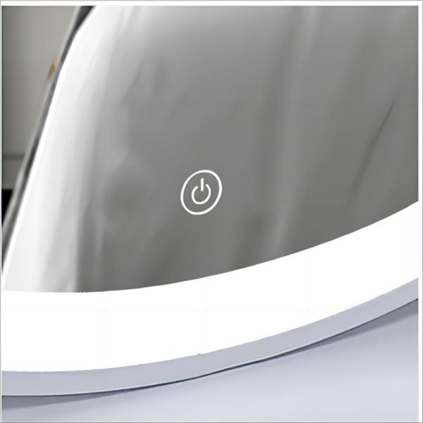Compact Handheld LED Cosmetic Vanity Dressing Mirror For Makeup Individual Carton Packing