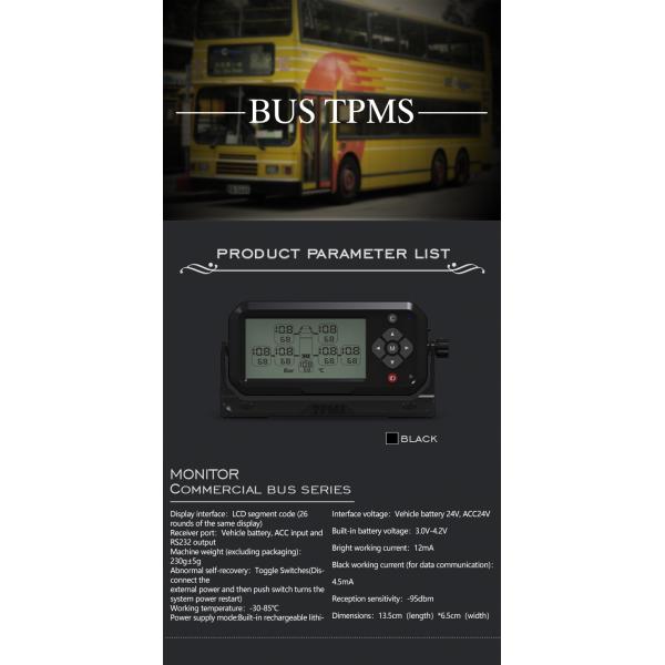 433MHz TPMS Internal Sensor with LCD Display for Trucks Trailers