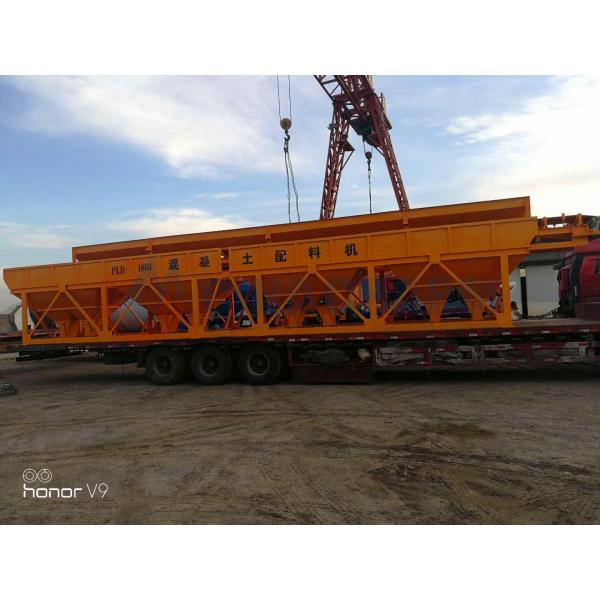 Pld1600 Three Bins Concrete Batching Machine , Cement Aggregate Batcher