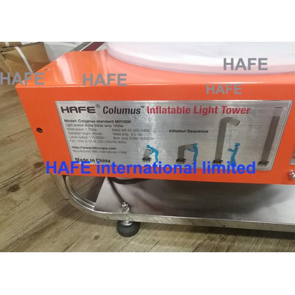 7m Height Emergency Balloon Inflatable Light Tower Portable For Traffic Control