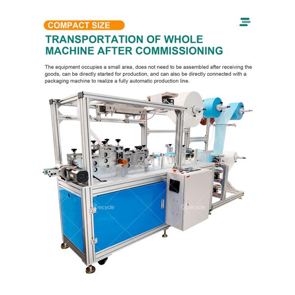 High Speed Elastic mask making machine 3-ply Flat disposable face mask making machine