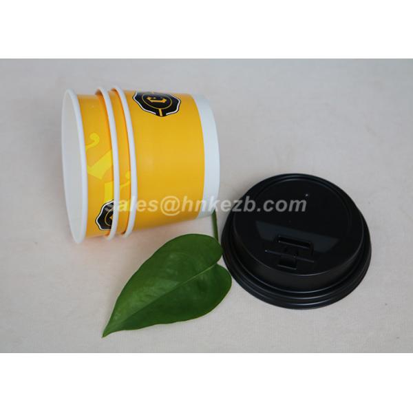 16oz Customized Printing Disposable Paper Coffee Cups PLA Coating