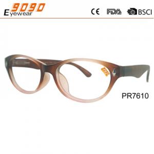 Quality 2018 most popular glasses Wholesale frame reading glasses with pattern in the temple for sale