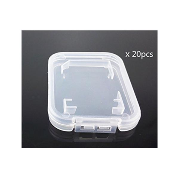 Eco - Friendly Memory Card Package Transparent Plastic Box 48 X 39 X 7.5mm