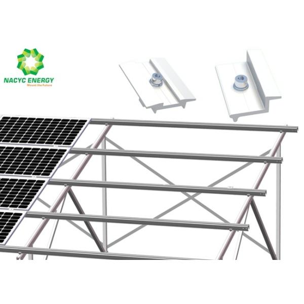Quick Installation Ground Solar Racking Systems Solar Mounting System Anodized Finishing